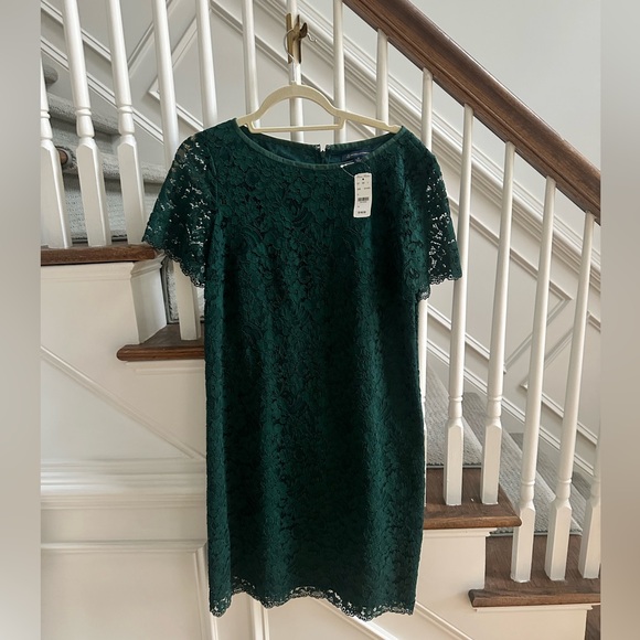 NEW Brooks Brothers dark green lace dress for Holidays, size 12 - Picture 12 of 12
